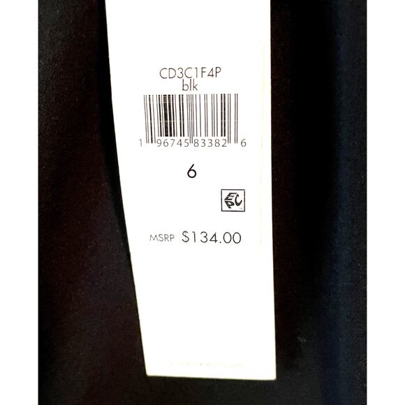 Calvin Klein, Size 6, Black Formal Dress with Bow - Picture 8 of 9